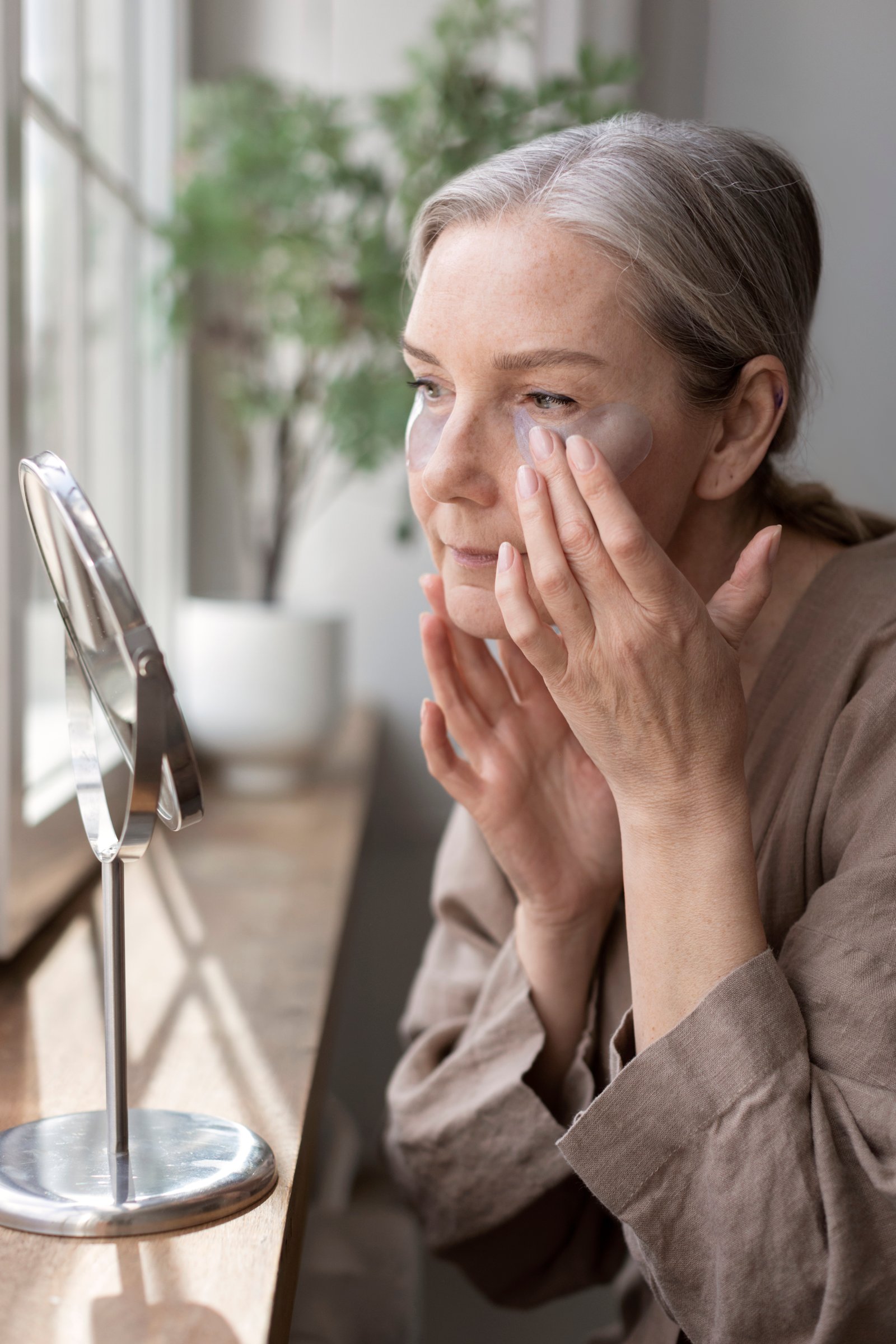 Eye cream targeting fine lines and crepey under-eye texture